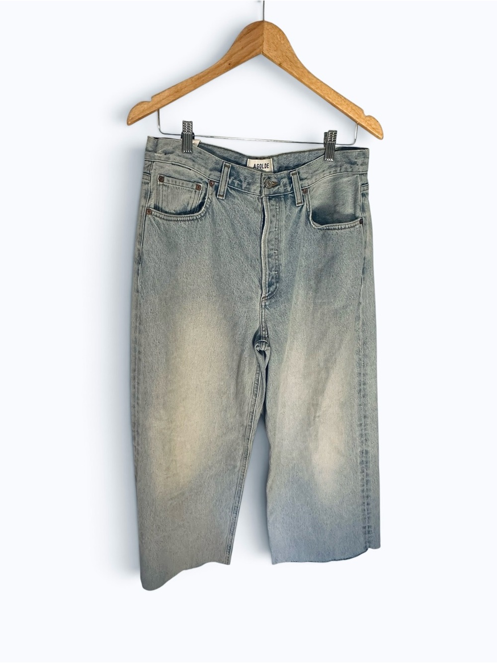 NWOT Agolde low slung baggy crop jeans 27